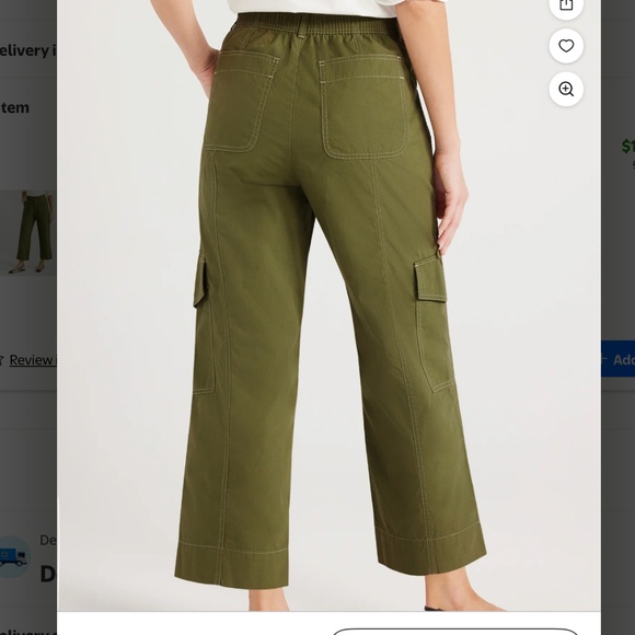 Free Assembly Women’s Cargo Pants - Picture 4 of 14